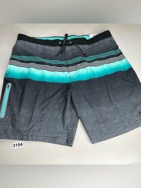 ZeroXposur Men's Multicolor Striped Swim Trunks Size XL Stretch